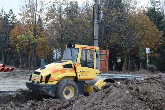 Linişte totală pe şantierul de podul Michelangelo , deşi lucrările sunt în întârziere Foto Adrian Pîclişan
