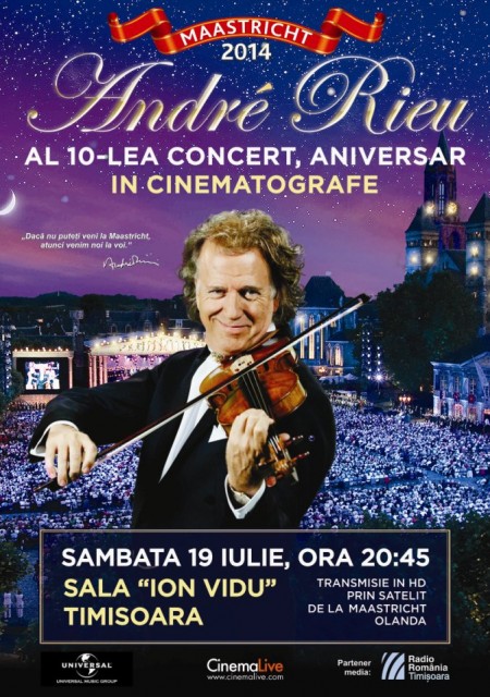poster concert Andre Rieu - Maastricht 2014 (RO TM)