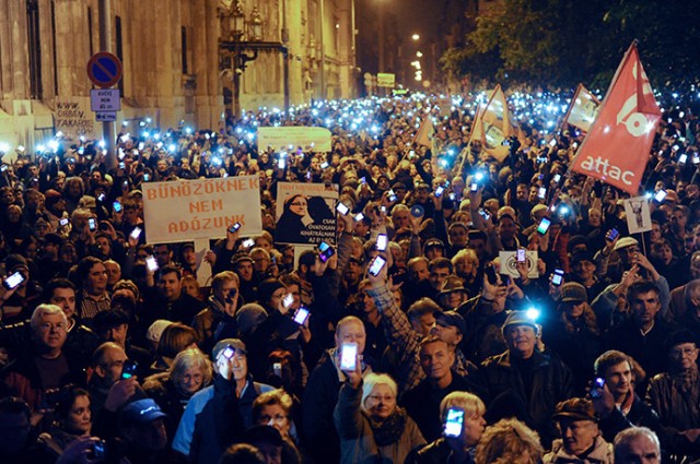 HUNGARY-GOVERNMENT-DEMO