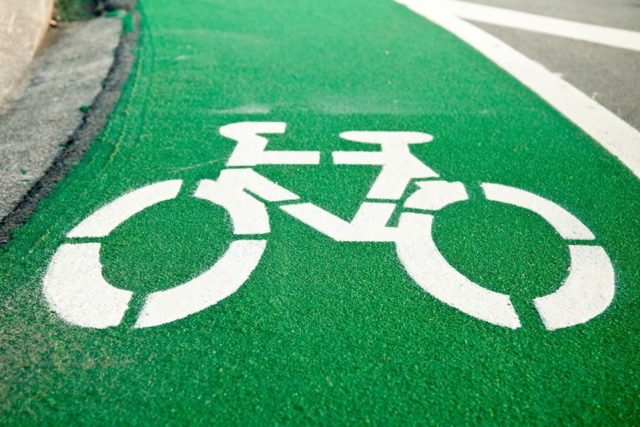 verde pentru biciclete