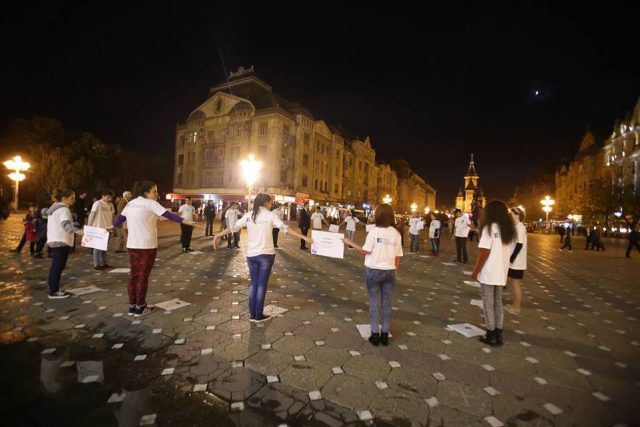 flashmob trafic de persoane