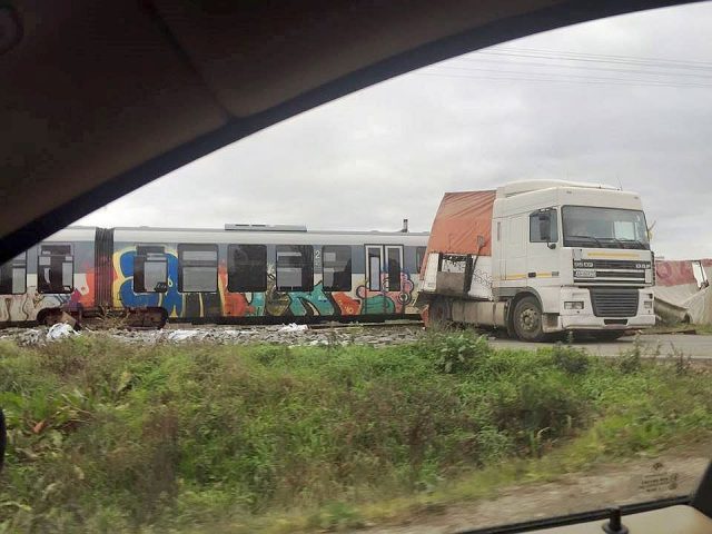 accident tir tren nadab