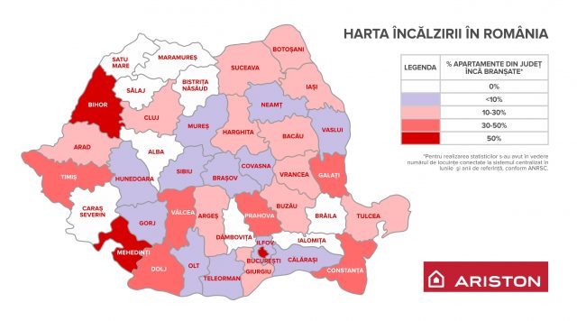 Harta incalzirii