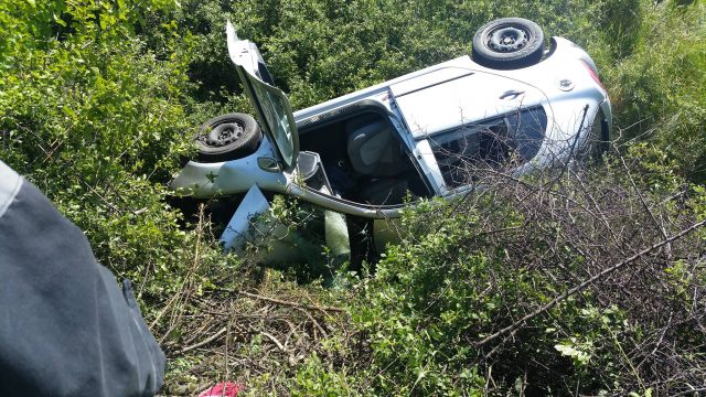 accident sacalaz beregsau masina rasturnata coliziune