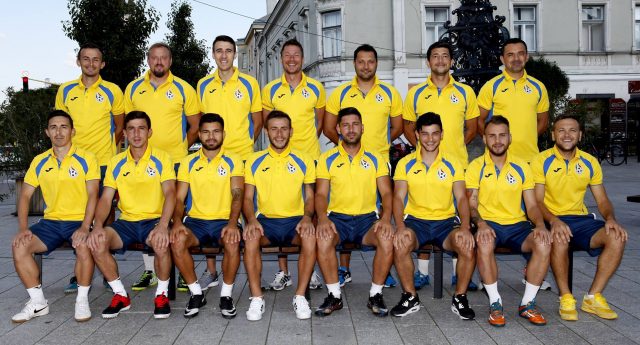Echipa națională deplasată în Ungaria. Foto: Federația de Minifotbal din România