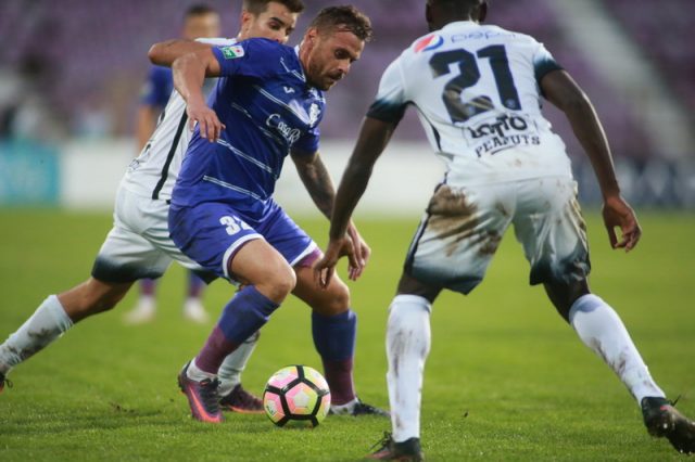 Bogdan Străuț a obținut penalty-ul câștigător. Foto: Adrian Pîclișan