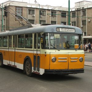 Trolleybus_Saurer_in_Timisoara
