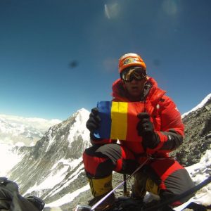 Horia Colibasanu pe varful Lhotse 2013