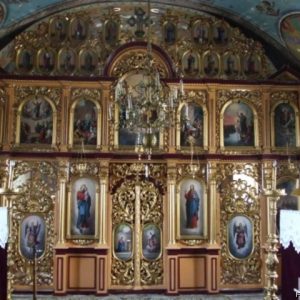 Iconostasul bisericii din Sebeș pictată de Ioan Zaicu