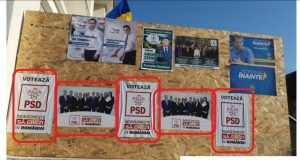Panou electoral PSD Cărpiniş