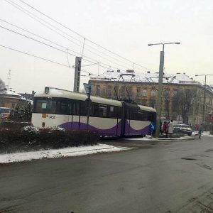 tramvai blocat piata sinaia