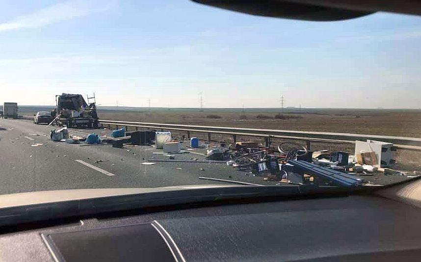 Accident pe Autostrada Vestului, un șofer a ajuns la spital
