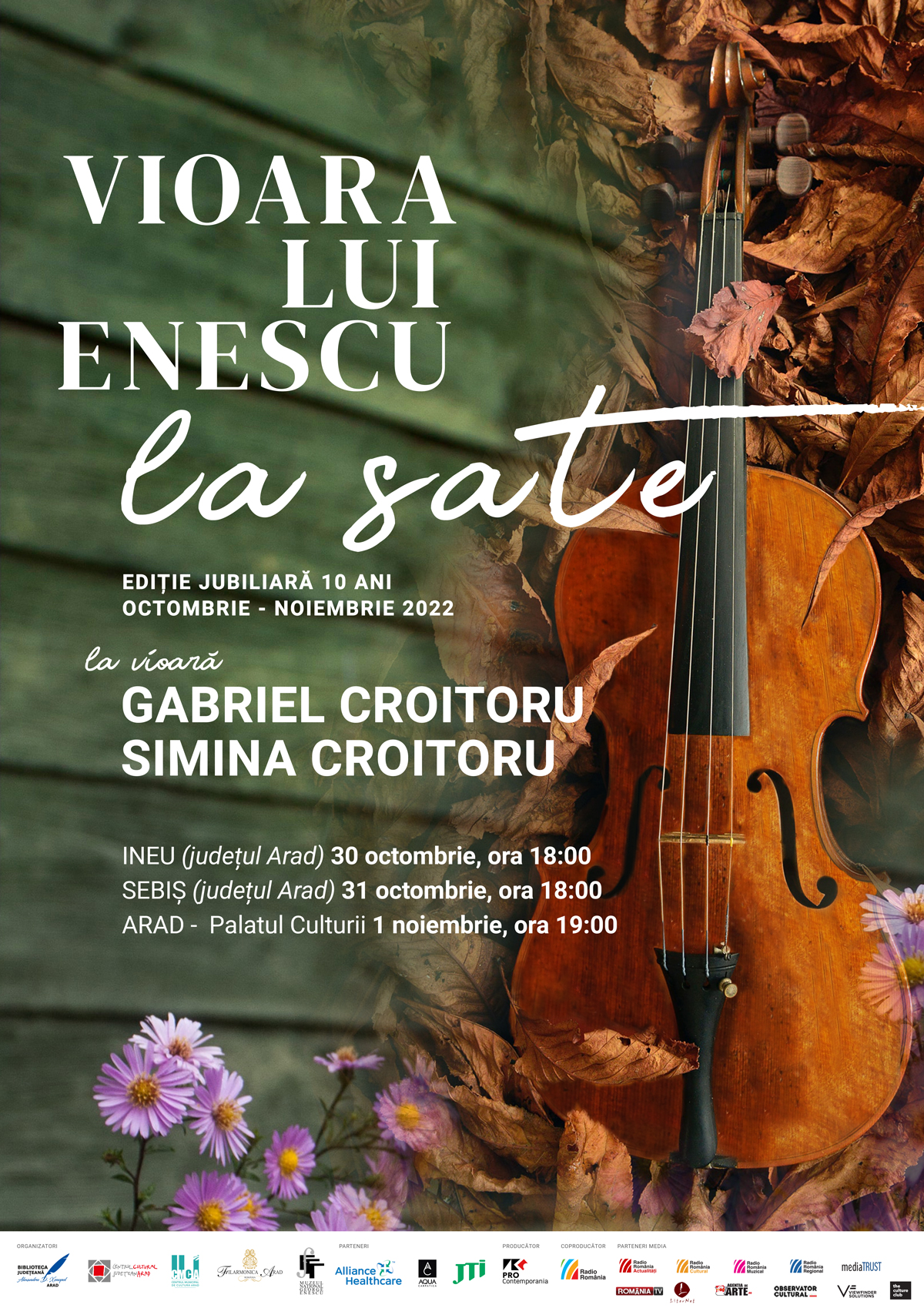 unpaid crude oil tire Evenimente muzicale de neratat în județul Arad, inclusiv o nouă ediție a  turneului „Vioara lui Enescu la sate”