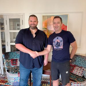 Horia Colibasanu si Dan Stoenescu, ambasadorul Romaniei in Pakistan