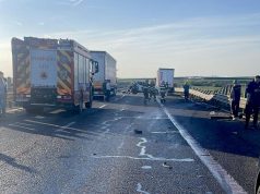Tragedie pe autostrada A1: Un bărbat a murit și o femeie a fost grav rănită după impactul între un autotren și un autoturism
