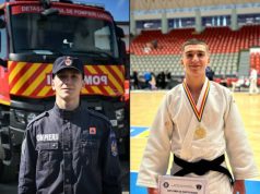 Campion pe tatami, salvator în misiune: Performanță remarcabilă pentru un tânăr pompier de la ISU Timiș